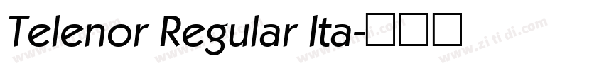 Telenor Regular Ita字体转换